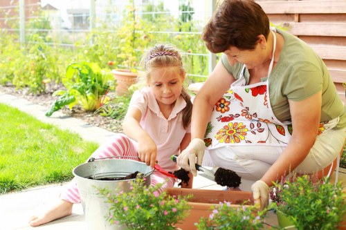 Garden design planning in a Chigwell backyard